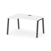 Style Project SN-6A.SPA-011L (Белый/Антрацит металл) Стол рабочий эргономичный