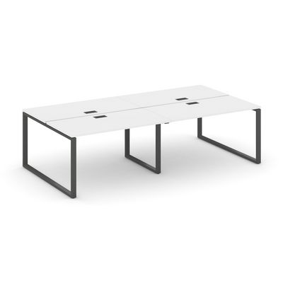 Style Project SN-6O.DRS-052 (Белый/Антрацит металл) Рабочая станция двухсторонняя