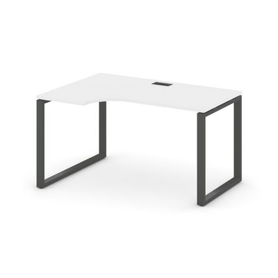 Style Project SN-6O.SPA-002L (Белый/Антрацит металл) Стол рабочий эргономичный