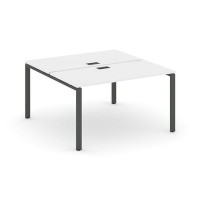 Style Project SN-6P.DRS-014 (Белый/Антрацит металл) Рабочая станция двухсторонняя