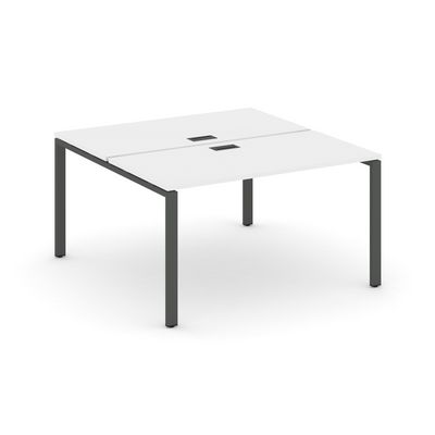 Style Project SN-6P.DRS-024 (Белый/Антрацит металл) Рабочая станция двухсторонняя