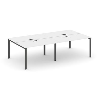 Style Project SN-6P.DRS-051 (Белый/Антрацит металл) Рабочая станция двухсторонняя