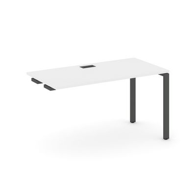 Style Project SN-6P.OPRS-024 (Белый/Антрацит металл) Стол приставка к опорным элементам