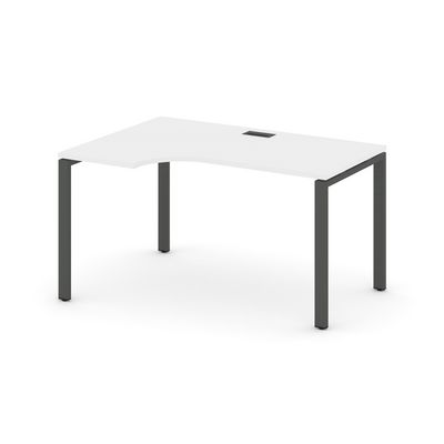 Style Project SN-6P.SPA-001L (Белый/Антрацит металл) Стол рабочий эргономичный