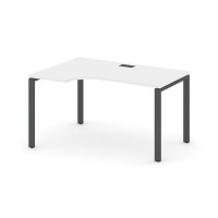 Style Project SN-6P.SPA-021L (Белый/Антрацит металл) Стол рабочий эргономичный