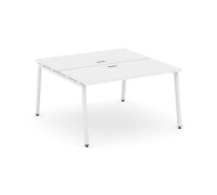 Стайл Проджект SN-4A.DRS-024 (Белый/Белый металл) Рабочая станция двухсторонняя