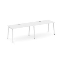 Style Project SN-4A.ORS-012 (Белый/Белый металл) Рабочая станция односторонняя