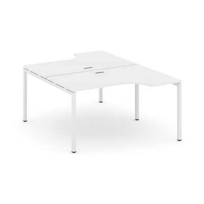 Style Project SN-4P.DRPA-022 (Белый/Белый металл) Рабочая станция эргономичная