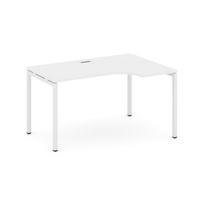 Style Project SN-4P.SPA-002R (Белый/Белый металл) Стол рабочий эргономичный