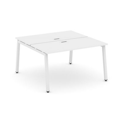 Style Project SN-5A.DRS-011 (Белый/Белый металл) Рабочая станция двухсторонняя