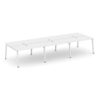 Style Project SN-5A.DRS-083 (Белый/Белый металл) Рабочая станция двухсторонняя