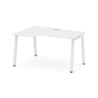 Style Project SN-5A.SPA-012L (Белый/Белый металл) Стол рабочий эргономичный