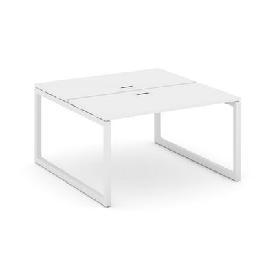 Style Project SN-5O.DRS-013 (Белый/Белый металл) Рабочая станция двухсторонняя