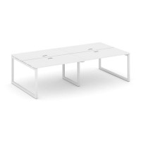 Style Project SN-5O.DRS-044 (Белый/Белый металл) Рабочая станция двухсторонняя