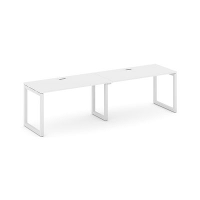 Style Project SN-5O.ORS-004 (Белый/Белый металл) Рабочая станция односторонняя