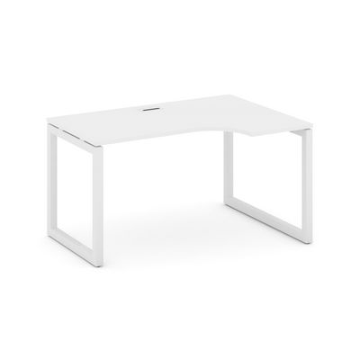 Style Project SN-5O.SPA-022R (Белый/Белый металл) Стол рабочий эргономичный