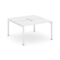 Style Project SN-5P.DRS-001 (Белый/Белый металл) Рабочая станция двухсторонняя