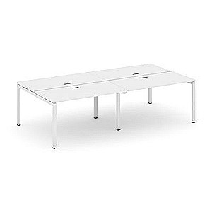 Стайл Проджект SN-5P.DRS-041 (Белый/Белый металл) Рабочая станция двухсторонняя