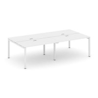 Style Project SN-5P.DRS-051 (Белый/Белый металл) Рабочая станция двухсторонняя