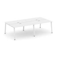 Style Project SN-6A.DRS-041 (Белый/Белый металл) Рабочая станция двухсторонняя