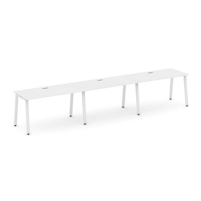 Style Project SN-6A.ORS-031 (Белый/Белый металл) Рабочая станция односторонняя