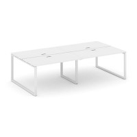 Style Project SN-6O.DRS-041 (Белый/Белый металл) Рабочая станция двухсторонняя