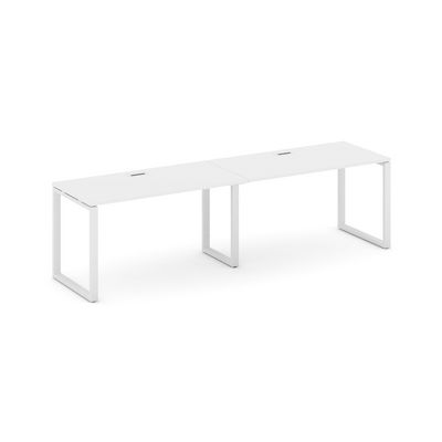 Style Project SN-6O.ORS-002 (Белый/Белый металл) Рабочая станция односторонняя