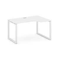 Style Project SN-6O.SPA-002R (Белый/Белый металл) Стол рабочий эргономичный