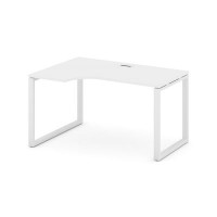 Style Project SN-6O.SPA-012L (Белый/Белый металл) Стол рабочий эргономичный