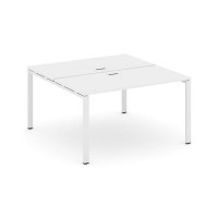 Style Project SN-6P.DRS-002 (Белый/Белый металл) Рабочая станция двухсторонняя