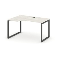 Style Project SN-4O.SPA-022L (Дуб наварра/Антрацит металл) Стол рабочий эргономичный