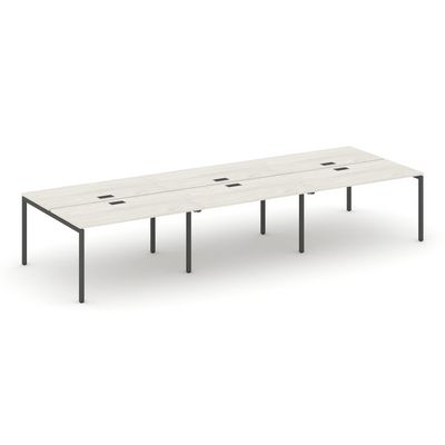 Style Project SN-4P.DRS-064 (Дуб наварра/Антрацит металл) Рабочая станция двухсторонняя