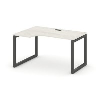 Style Project SN-5O.SPA-001L (Дуб наварра/Антрацит металл) Стол рабочий эргономичный