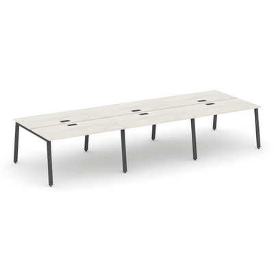 Style Project SN-6A.DRS-064 (Дуб наварра/Антрацит металл) Рабочая станция двухсторонняя