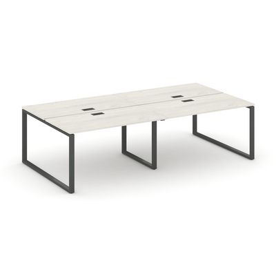 Style Project SN-6O.DRS-034 (Дуб наварра/Антрацит металл) Рабочая станция двухсторонняя