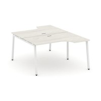 Style Project SN-4A.DRPA-021 (Дуб наварра/Белый металл) Рабочая станция эргономичная