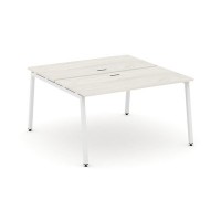 Style Project SN-4A.DRS-004 (Дуб наварра/Белый металл) Рабочая станция двухсторонняя