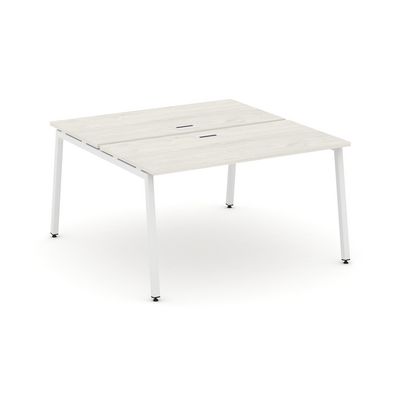 Стайл Проджект SN-4A.DRS-004 (Дуб наварра/Белый металл) Рабочая станция двухсторонняя