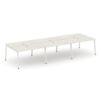 Style Project SN-4A.DRS-084 (Дуб наварра/Белый металл) Рабочая станция двухсторонняя