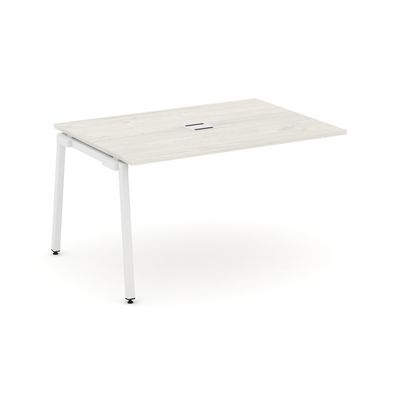 Style Project SN-4A.NSPRG-003 (Дуб наварра/Белый металл) Проходной наборный элемент переговорного стола