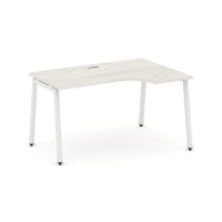 Style Project SN-4A.SPA-011R (Дуб наварра/Белый металл) Стол рабочий эргономичный