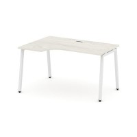 Style Project SN-4A.SPA-021L (Дуб наварра/Белый металл) Стол рабочий эргономичный