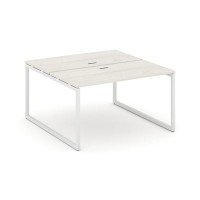 Style Project SN-4O.DRS-004 (Дуб наварра/Белый металл) Рабочая станция двухсторонняя