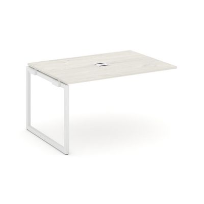 Style Project SN-4O.NSPRG-001 (Дуб наварра/Белый металл) Проходной наборный элемент переговорного стола