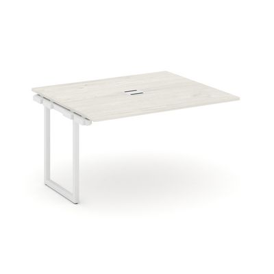 Style Project SN-4O.NSPRG-032 (Дуб наварра/Белый металл) Проходной наборный элемент переговорного стола