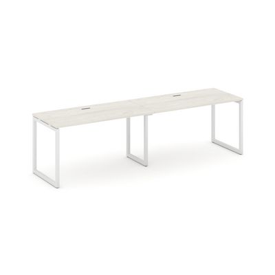 Style Project SN-4O.ORS-023 (Дуб наварра/Белый металл) Рабочая станция односторонняя