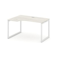 Style Project SN-4O.SPA-022L (Дуб наварра/Белый металл) Стол рабочий эргономичный