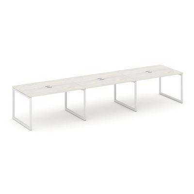 Style Project SN-4O.SPRG-024 (Дуб наварра/Белый металл) Стол переговорный