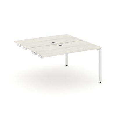 Style Project SN-4P.DPRS-012 (Дуб наварра/Белый металл) Стол приставка к опорным элементам