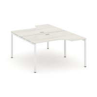 Style Project SN-4P.DRPA-012 (Дуб наварра/Белый металл) Рабочая станция эргономичная